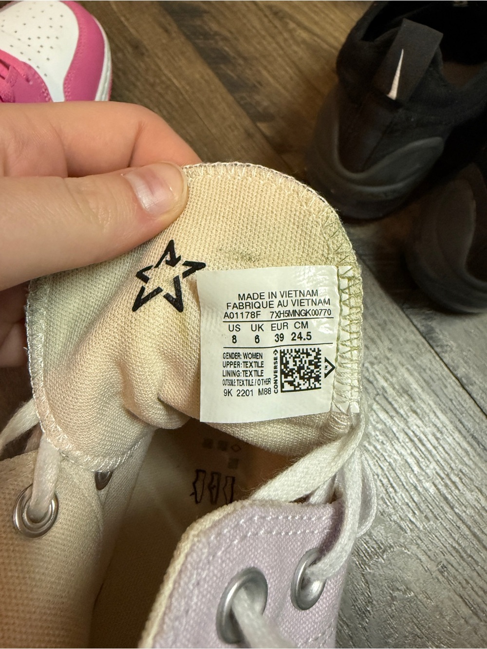 Converse High Top Platform Sneakers - Light Pink - Picture 3 of 3